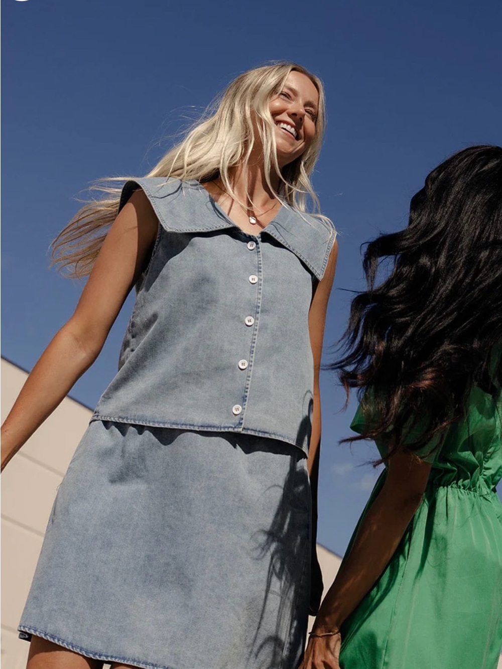 Roolee Prairie Denim Skirt